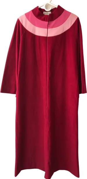 '70’s Velour Colorblock Robe/Housecoat by Vassarette