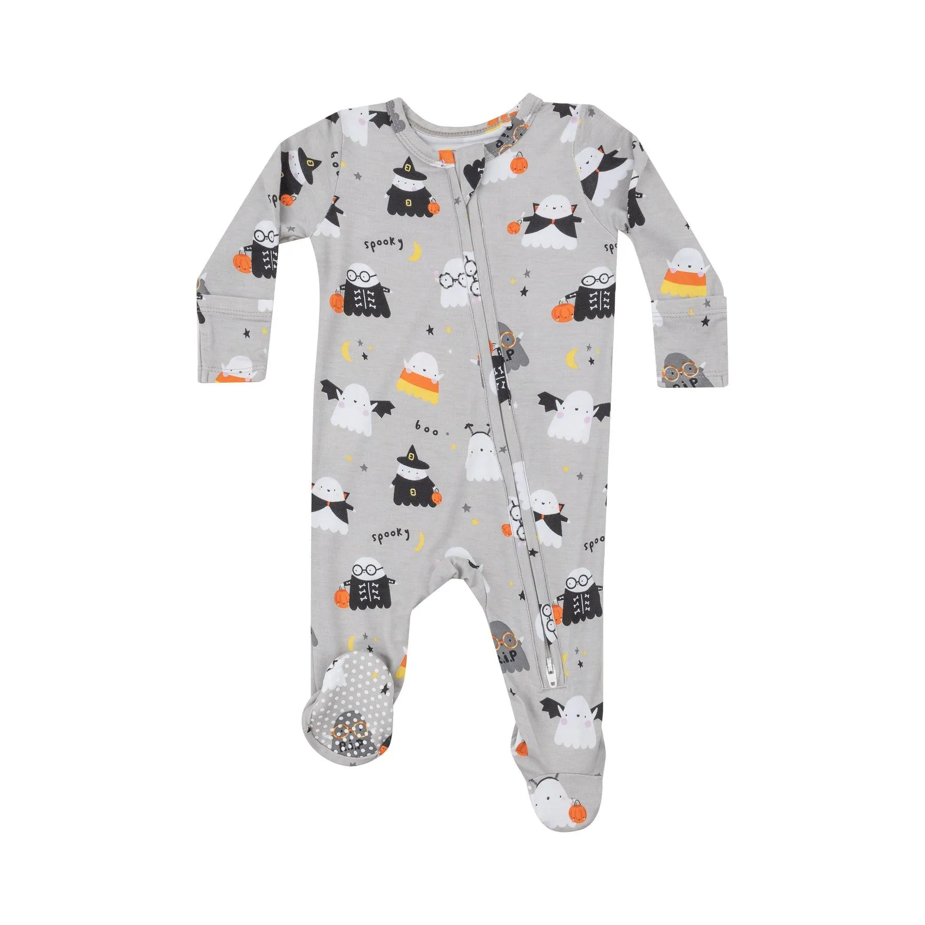 Baby Footie | 2 Way Zipper: Costumed Ghost | Angel Dear