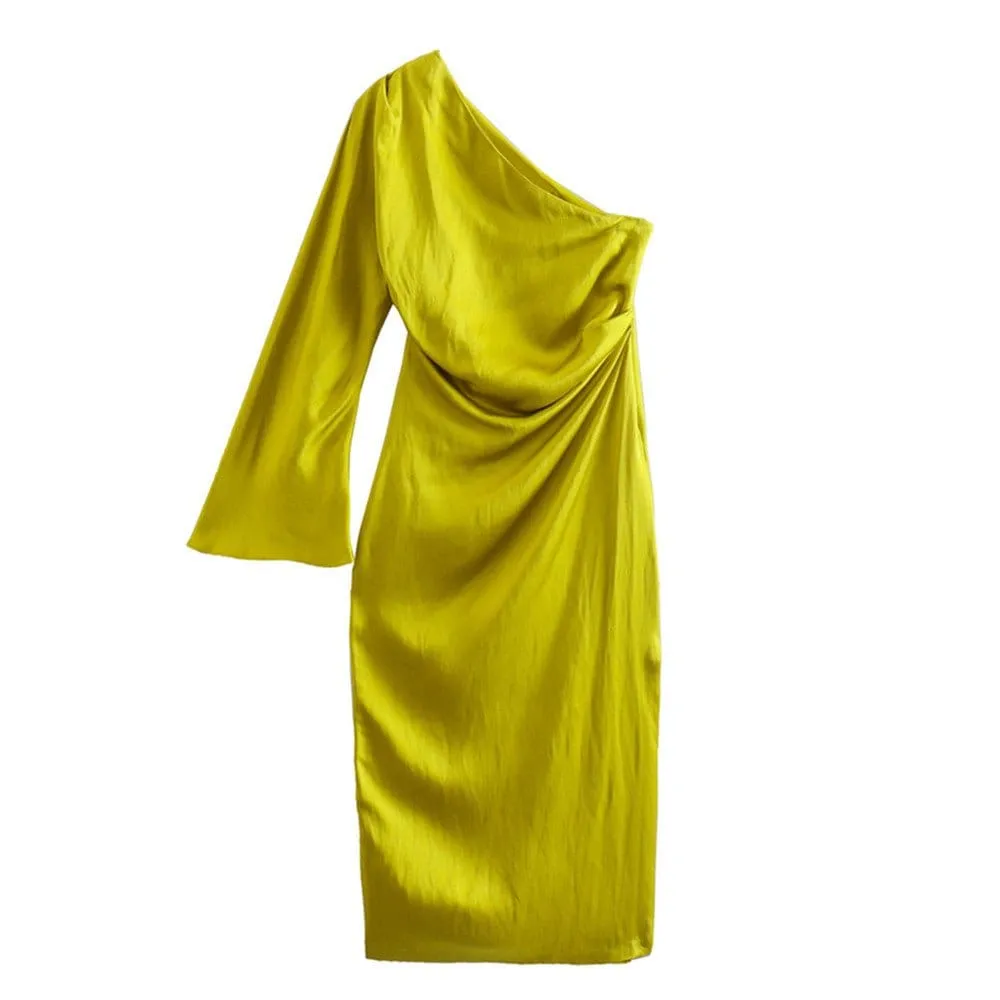 By Tonight Satin Dress