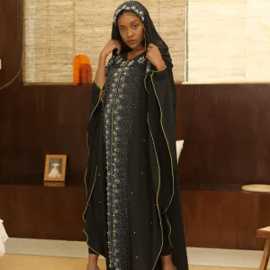 China Abaya in Dubai Black Robe-عباية صينية