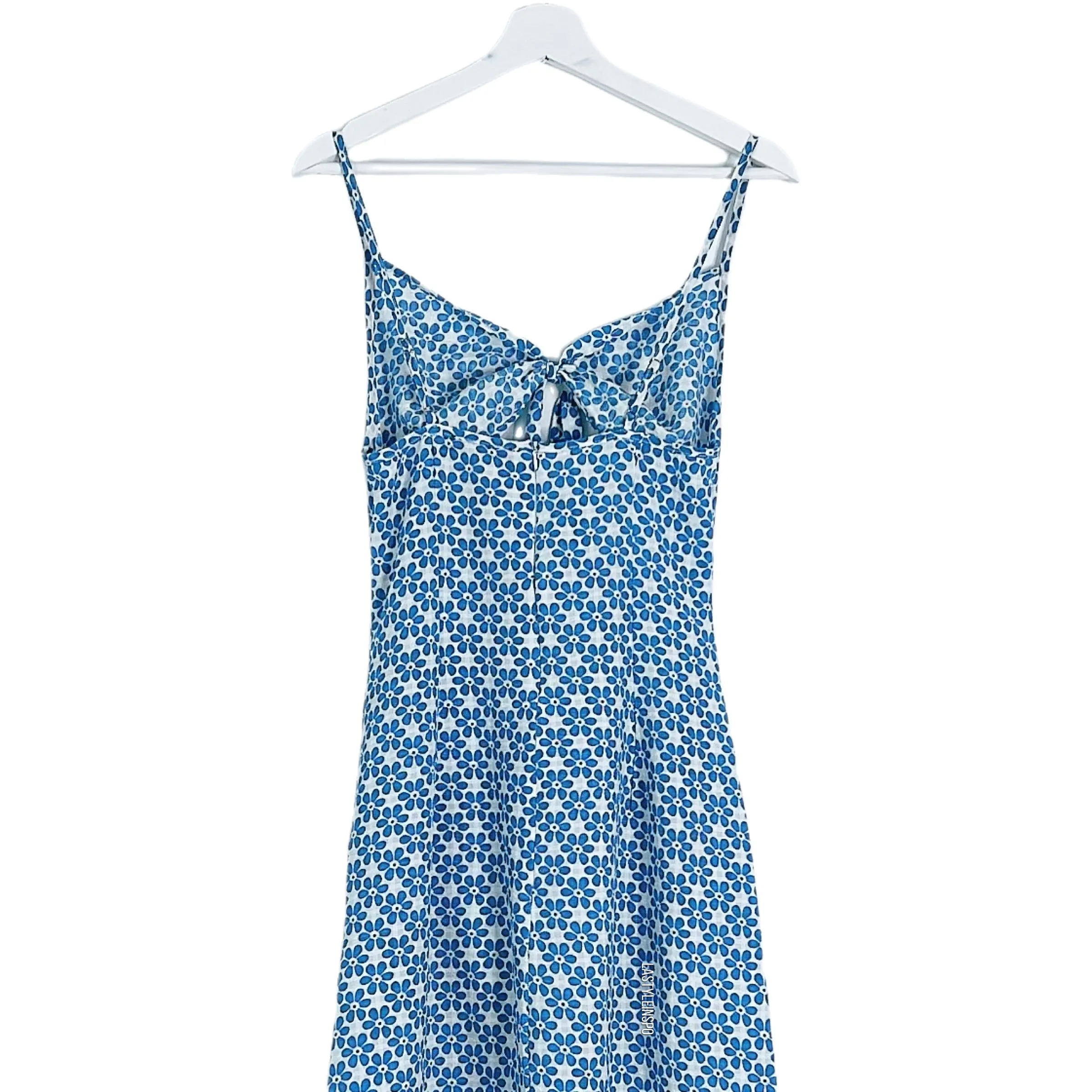 Cider Blue Midi-Maxi Dress Cutout Top Boho Floral Size Small