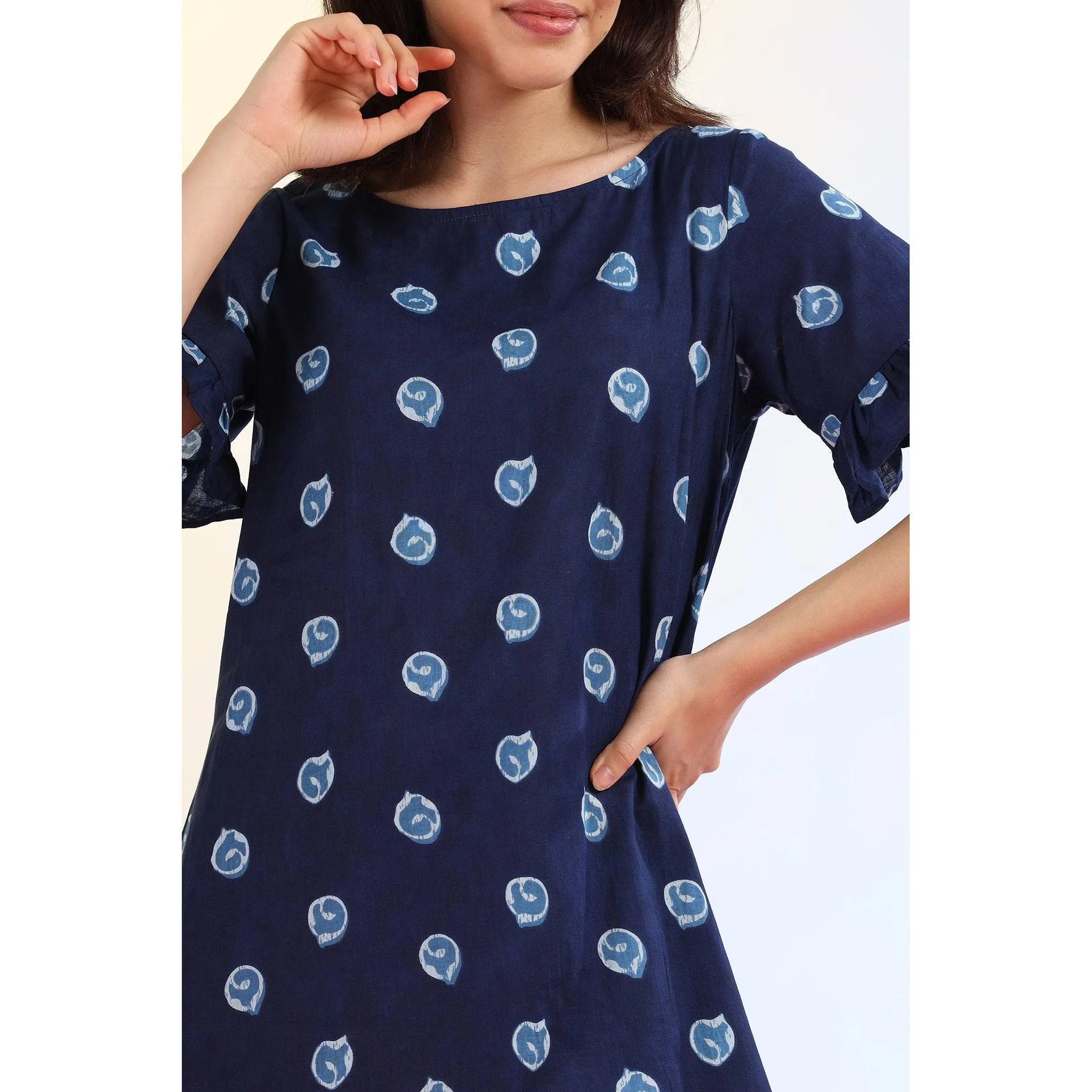 Clouds on Blue T-shirt Dress
