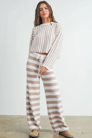 Cozy Striped Round Neck Sweater