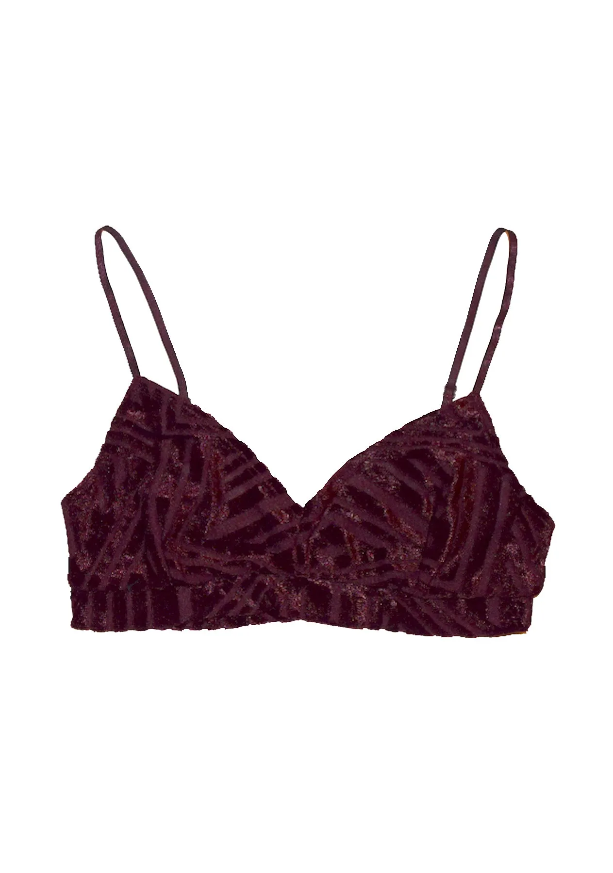Cut Velour Bralette