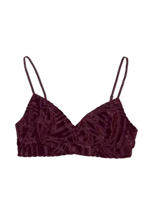 Cut Velour Bralette