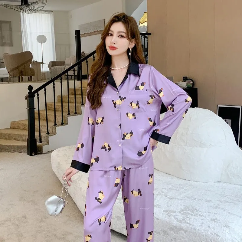 Elegant Dachshund Pajamas
