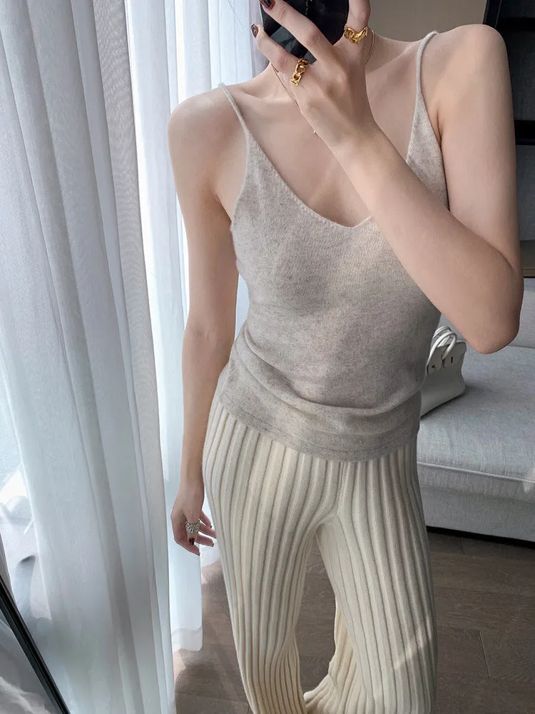 Fashionkova Calendre Knit Wide Leg Pants