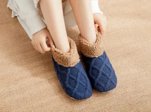 FitVille Women's Cozy Home Socks with Grip