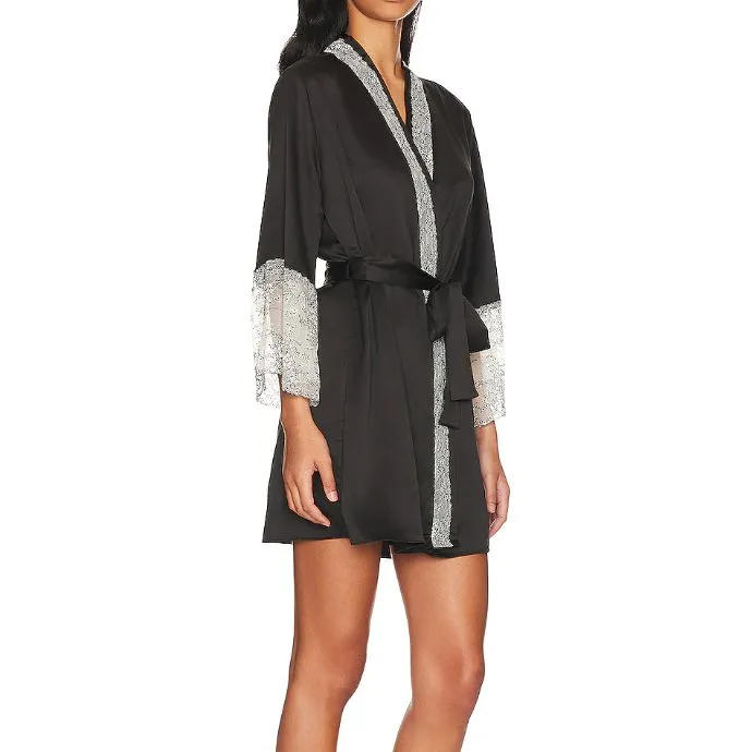 Flora Nikrooz Angelique Wrap in Black Q81370