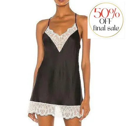 Flora Nikrooz Gabby Chemise Q80722 in Black