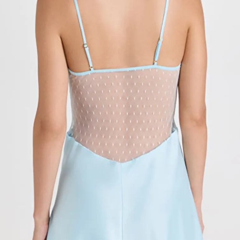 Flora Nikrooz Showstopper Chemise 8060 in Light Blue
