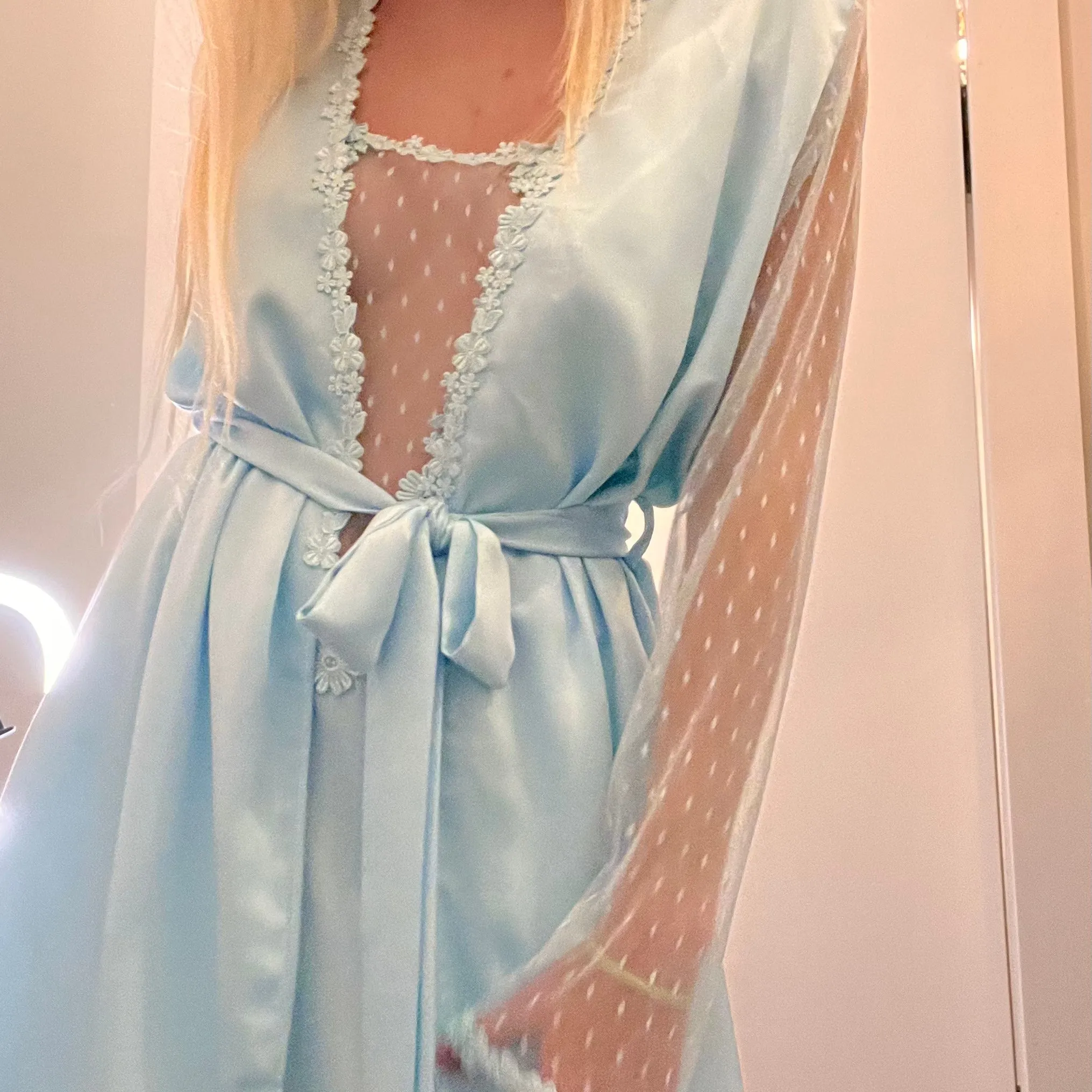 Flora Nikrooz Showstopper Cover Up in Light Blue 8061