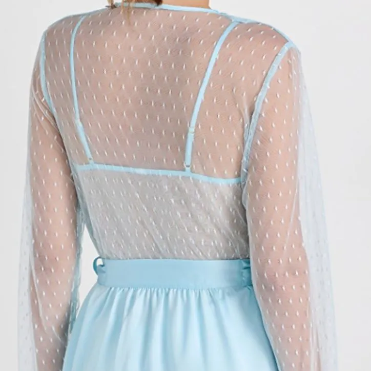Flora Nikrooz Showstopper Cover Up in Light Blue 8061