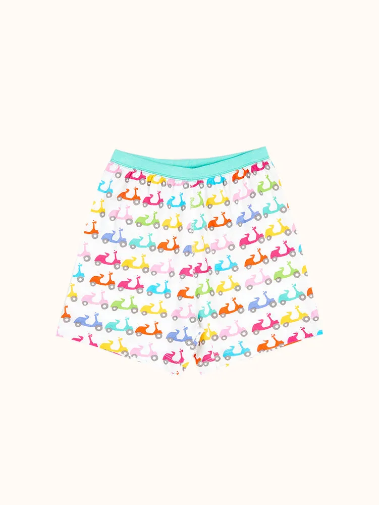 Girls' Vespas Short Sleeve Organic Cotton Pajama Set