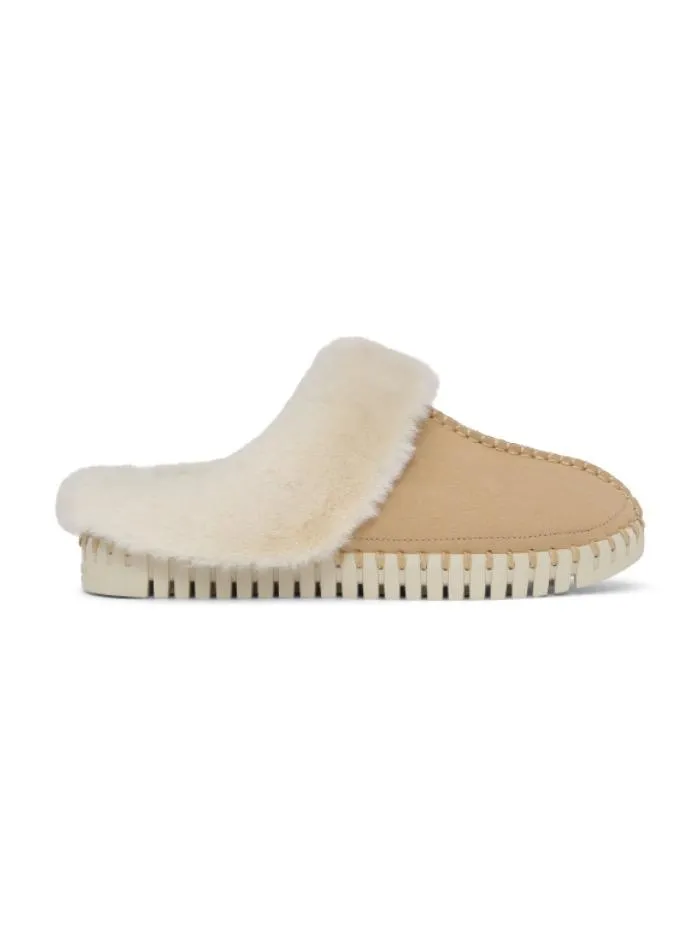Ilse Jacobsen T Tulip3871 Latte Beige and Cream Slippers 110