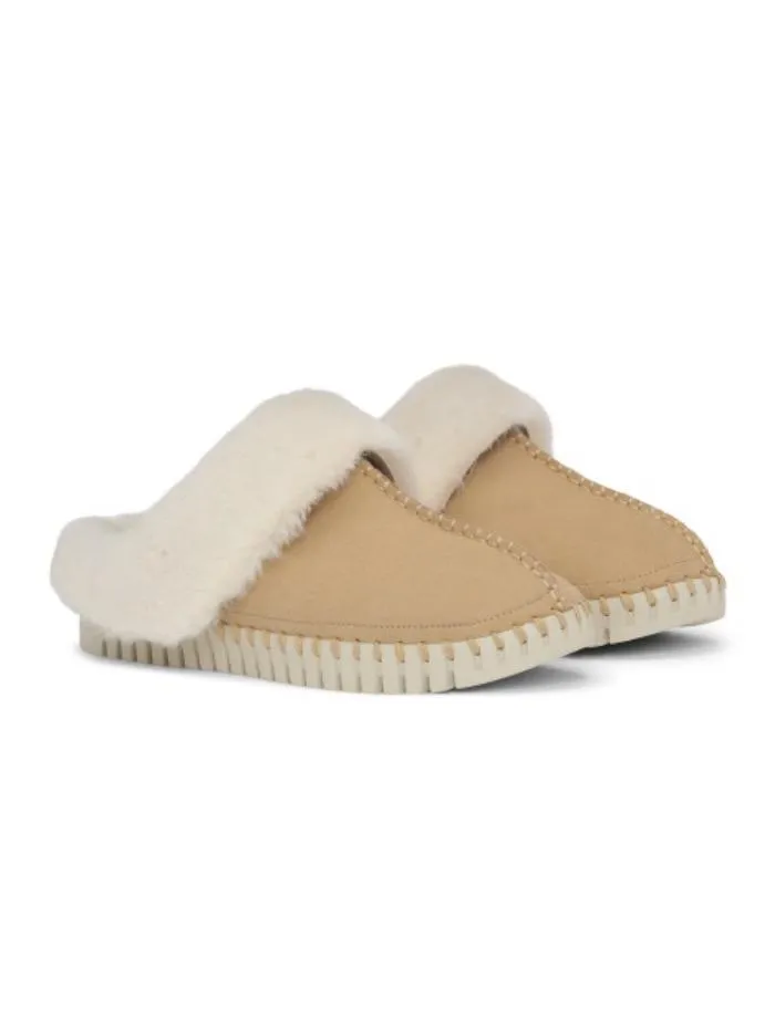 Ilse Jacobsen T Tulip3871 Latte Beige and Cream Slippers 110