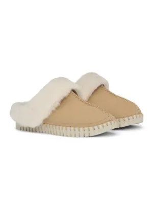 Ilse Jacobsen T Tulip3871 Latte Beige and Cream Slippers 110