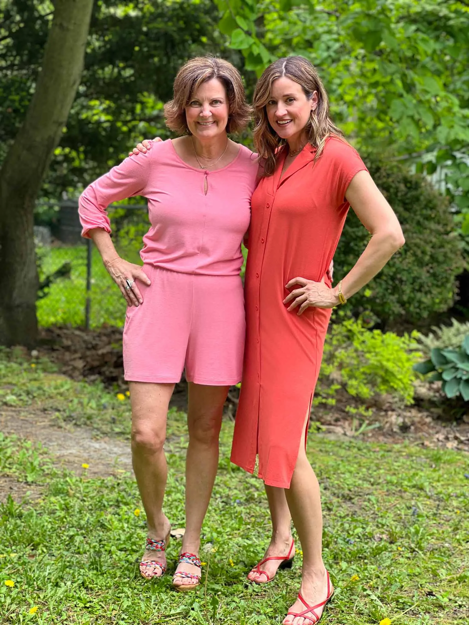 Janice 3/4 sleeve short romper - FINAL SALE