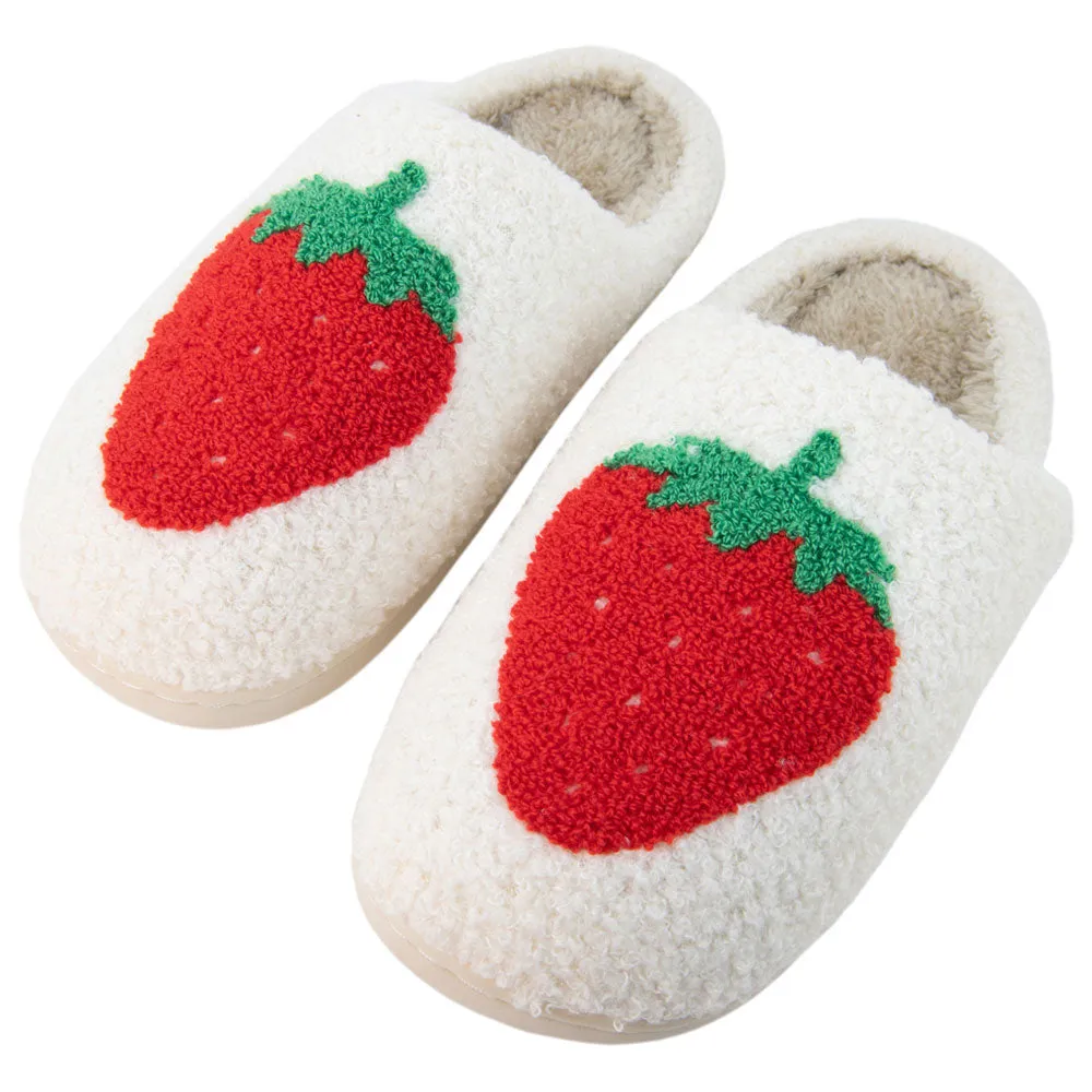 Large Strawberry Wholesale Women's House Slippers