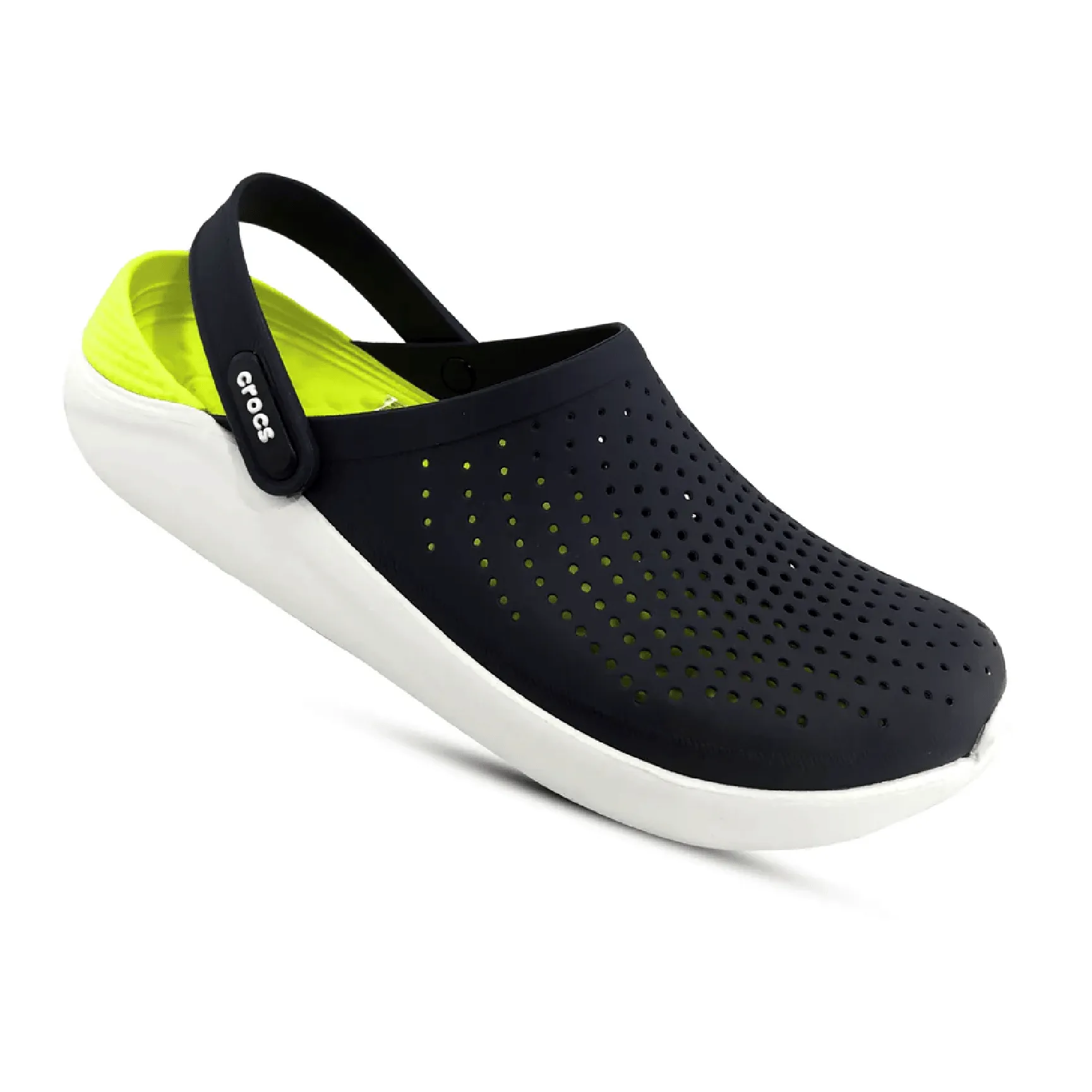Literide 360 Unisex Clog Sandal Black-Yellow White Sole