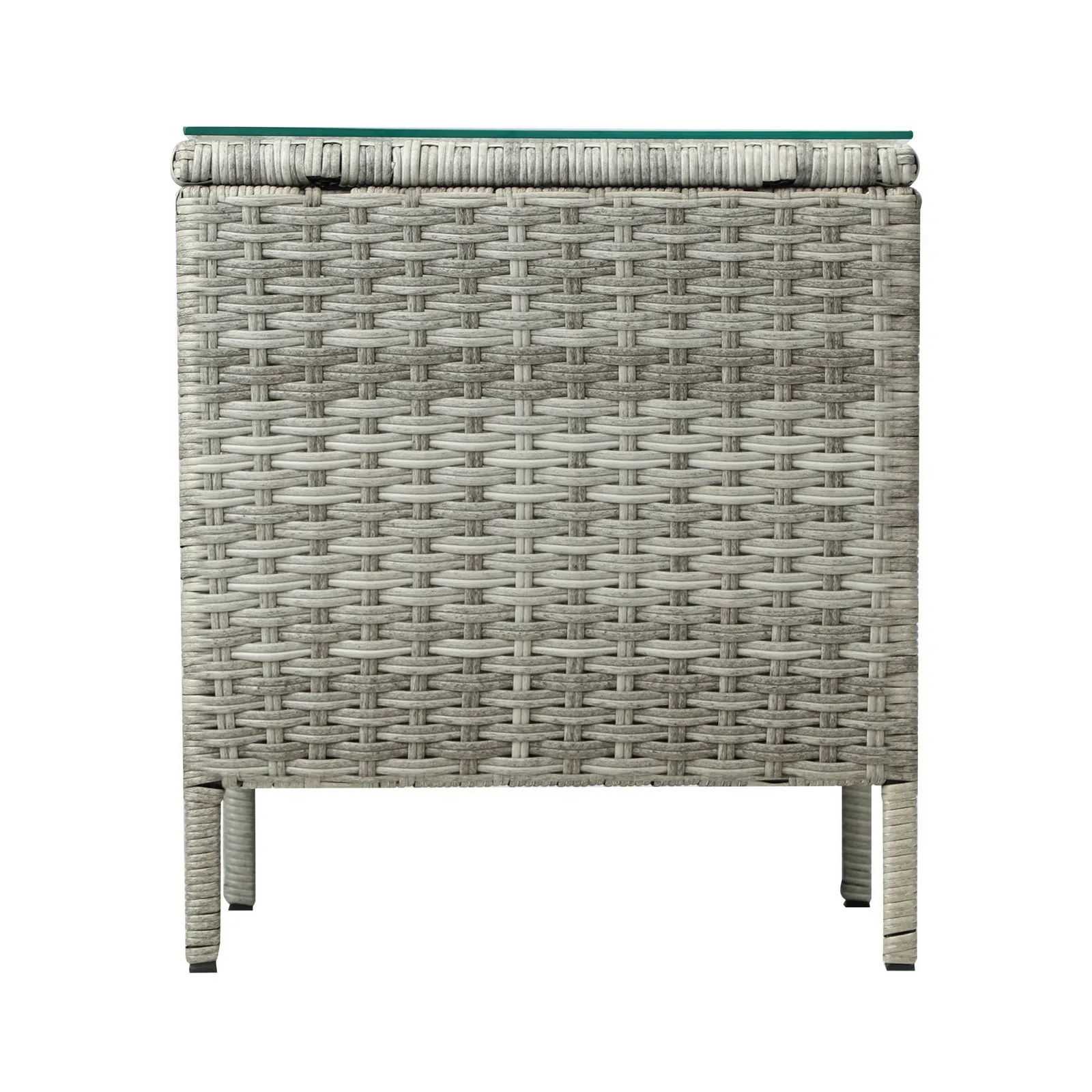 Livsip Rattan Side Table Outdoor Furniture Coffee Patio Desk Indoor Garden Decor