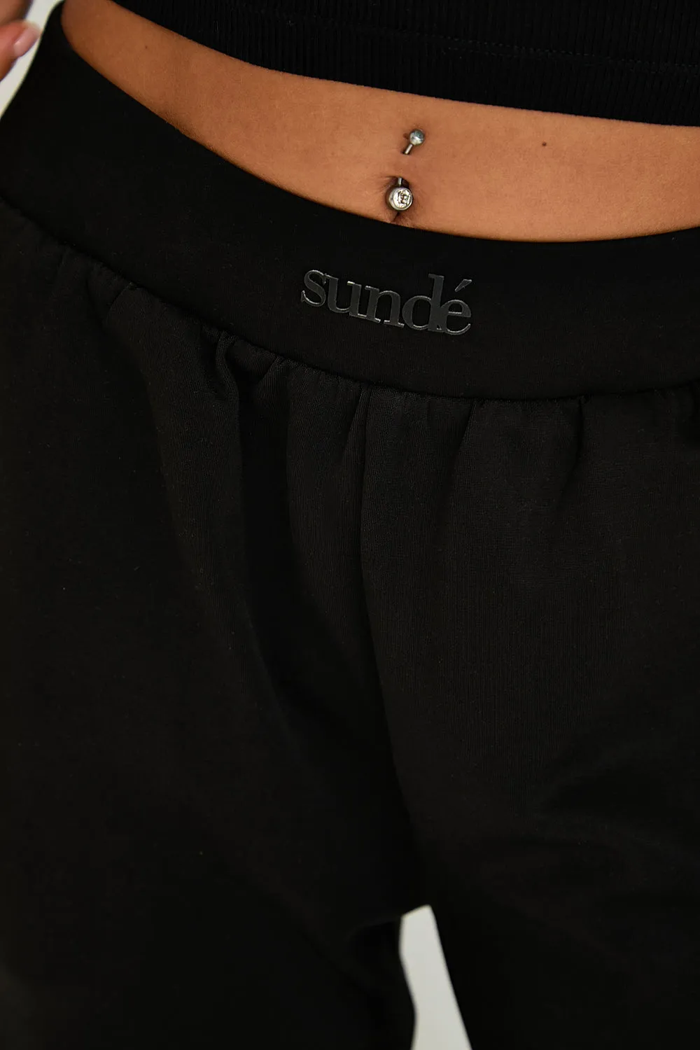 Lounge Flare Jogger - Black
