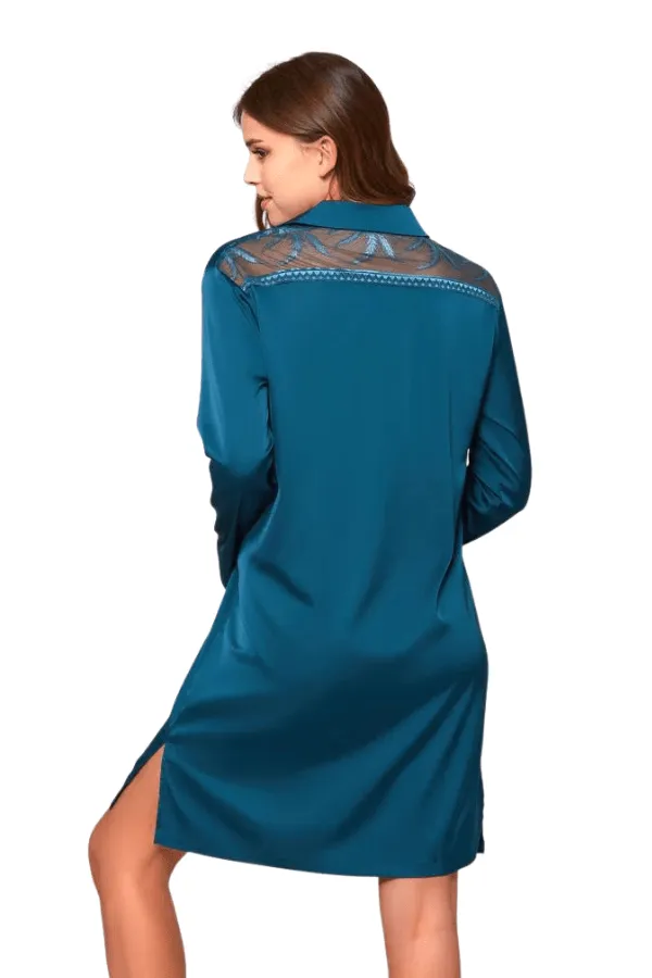 Lucile Sleep Shirt - Teal