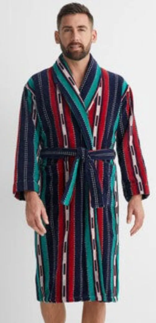 Majestic multi coloured terry towel robe 12416110