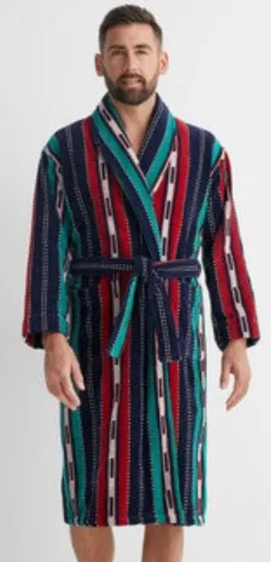 Majestic multi coloured terry towel robe 12416110