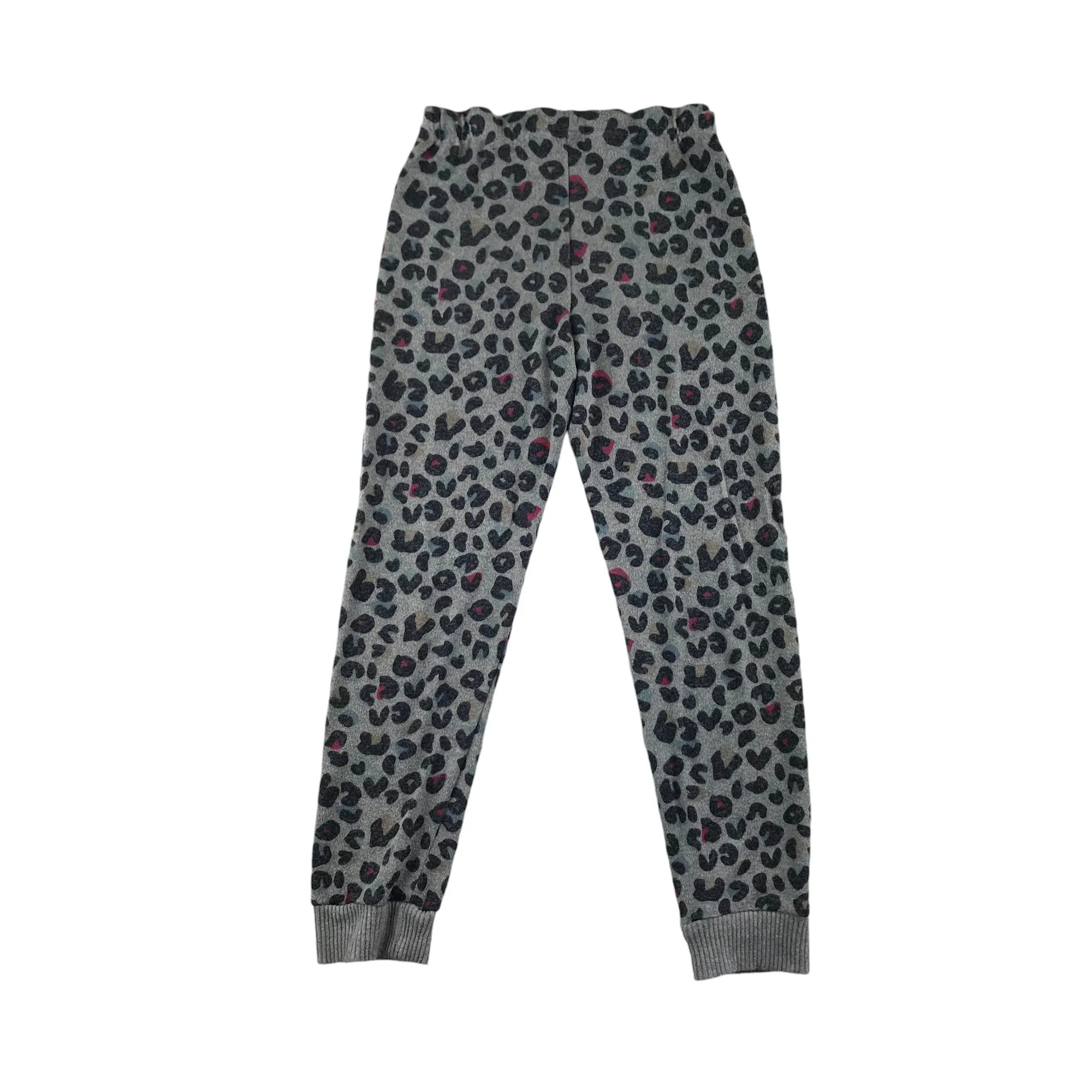 M&S pyjama set 9-10 years grey leopard spot pattern long sleeve