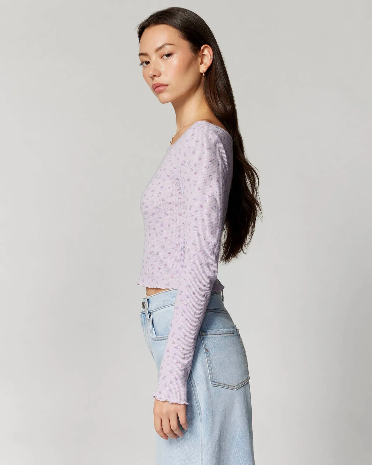 Micro Thermal Off-the-Shoulder Top