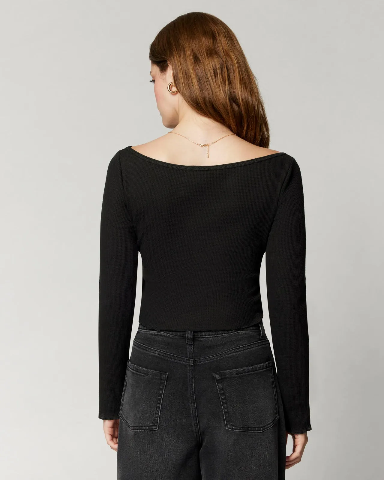 Micro Thermal Off-the-Shoulder Top