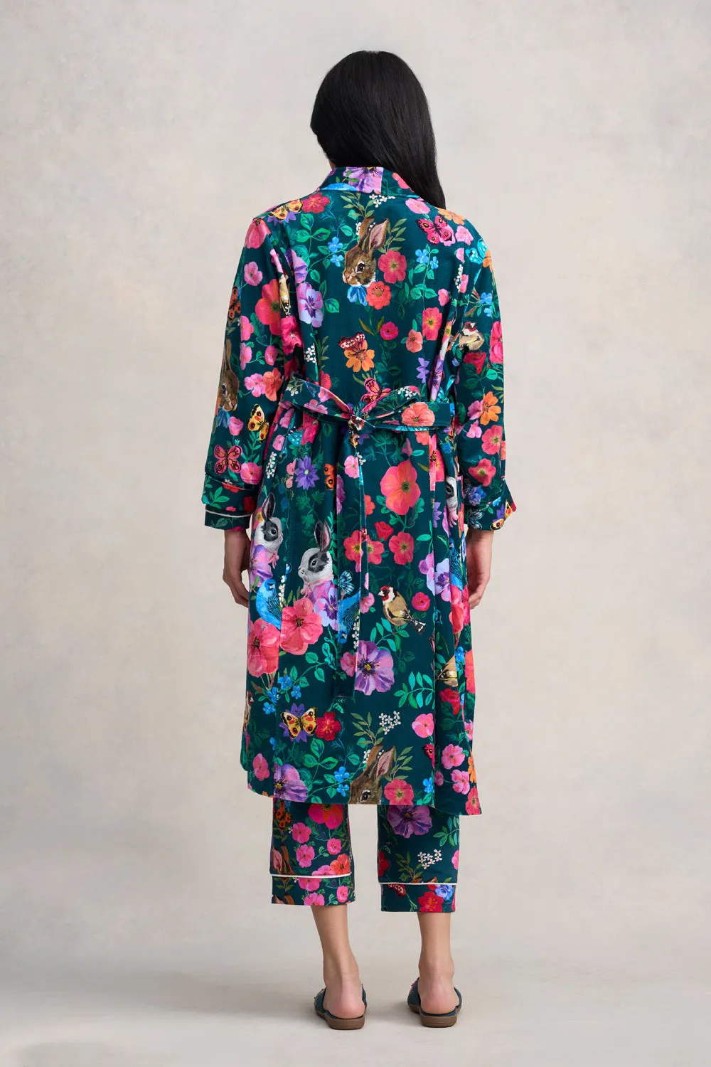 Nathalie Lété Velour Robe - Lété Butterfly Print
