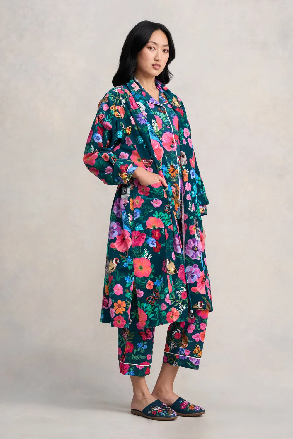 Nathalie Lété Velour Robe - Lété Butterfly Print