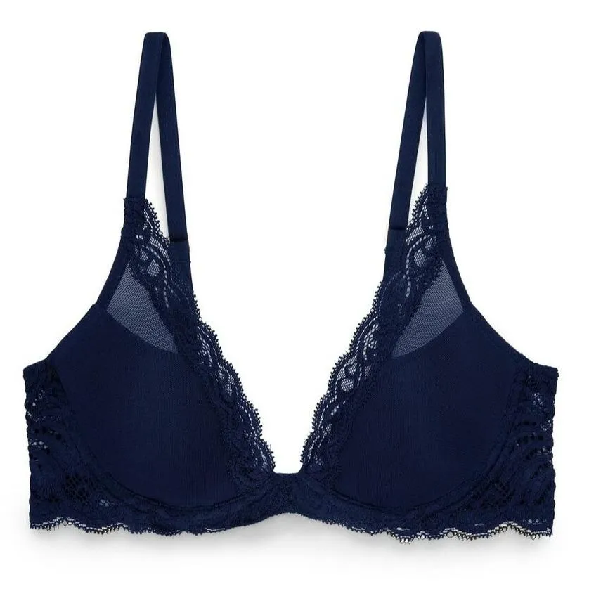 Natori Feathers Bra in Midnight 730023