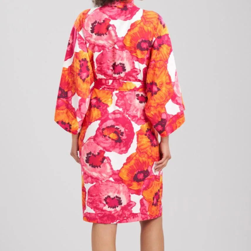 Natori Poppy 42" Robe in Pink Combo S76026
