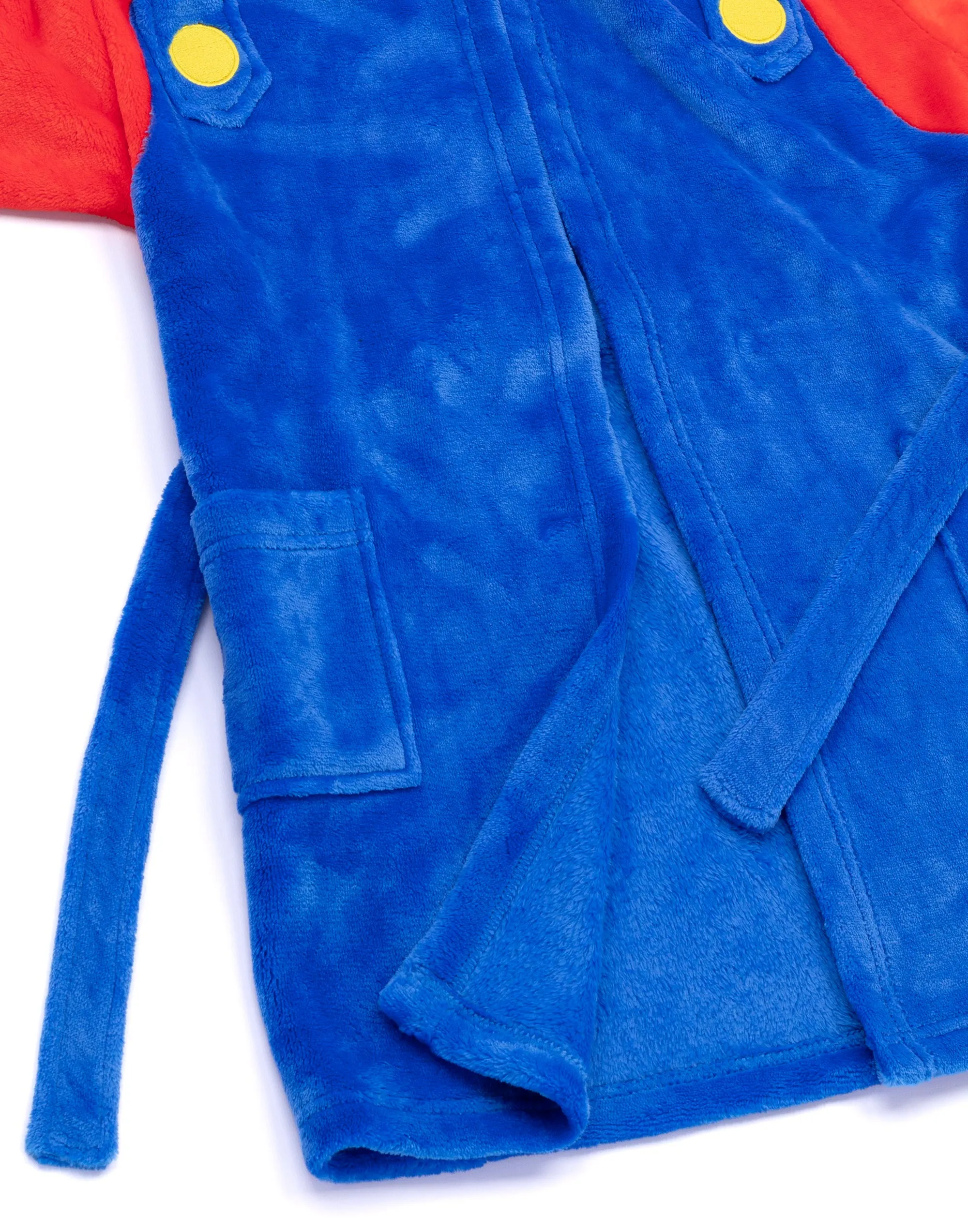 Nintendo Boys Blue Hooded Bathrobe
