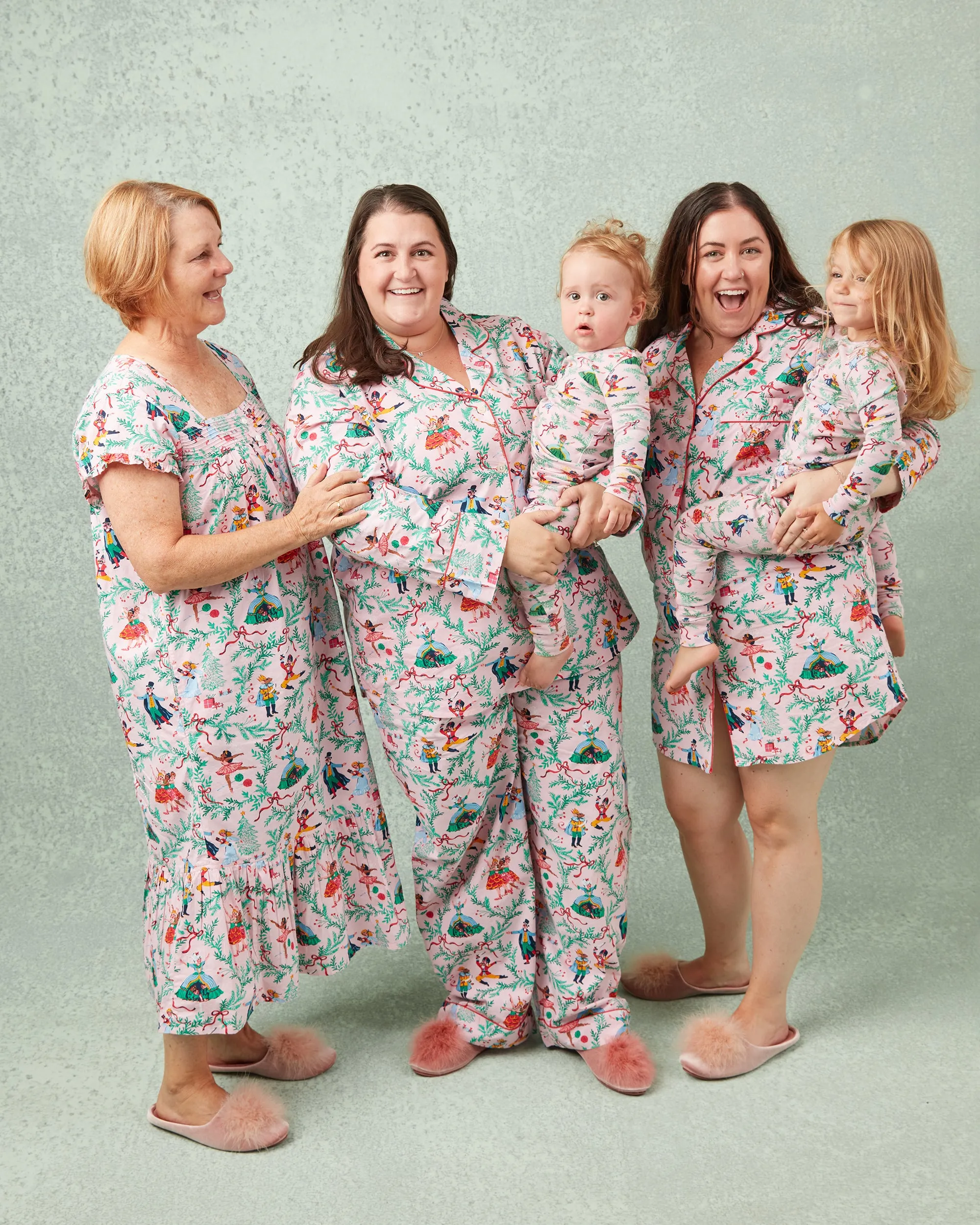 Nutcracker Dreams - Petite Long PJ Set - Ballet Pink