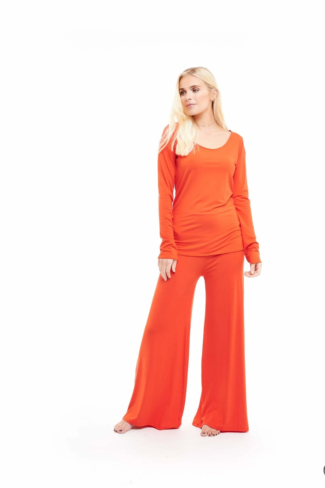 PALAZZO PANTS SPICY ORANGE