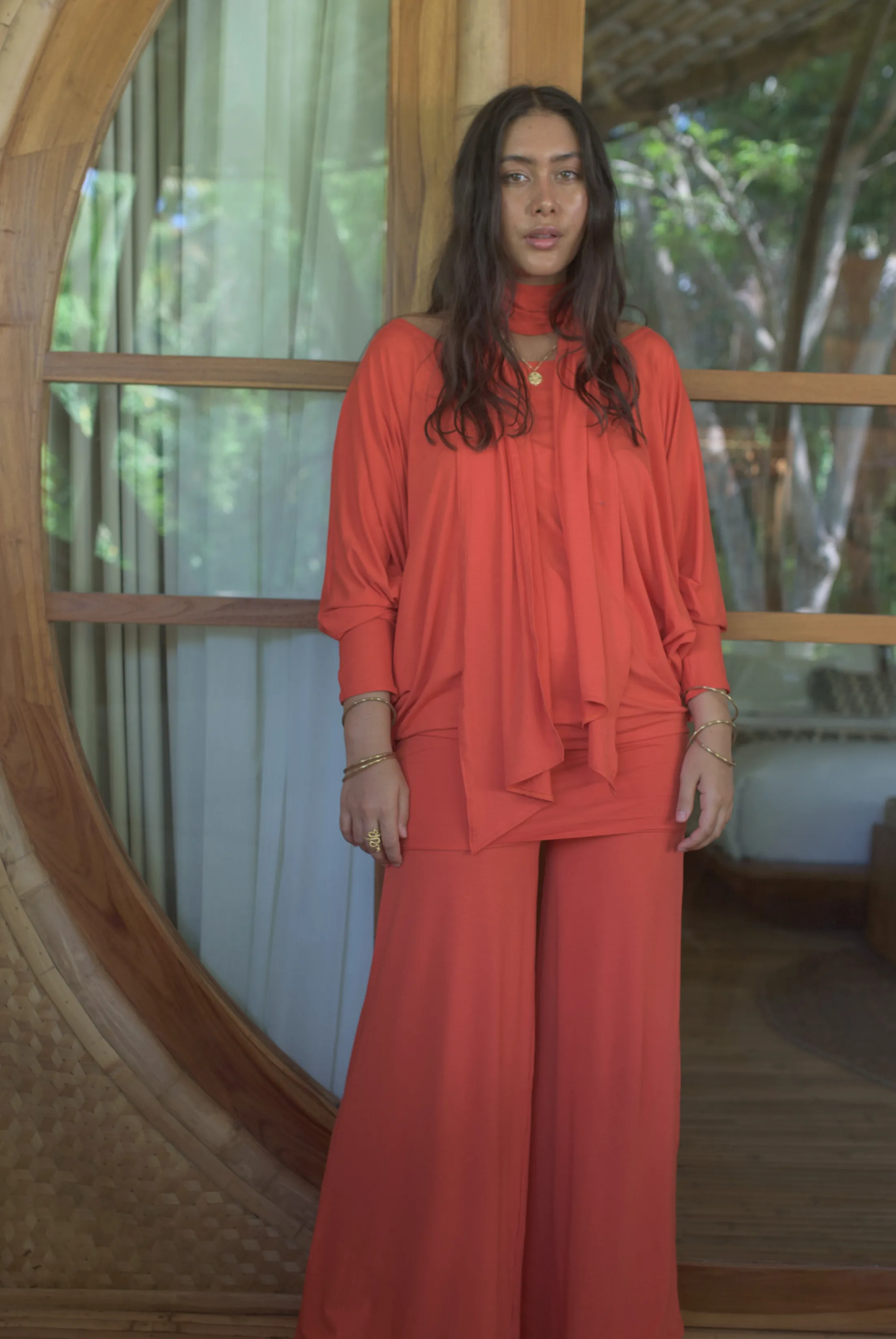 PALAZZO PANTS SPICY ORANGE