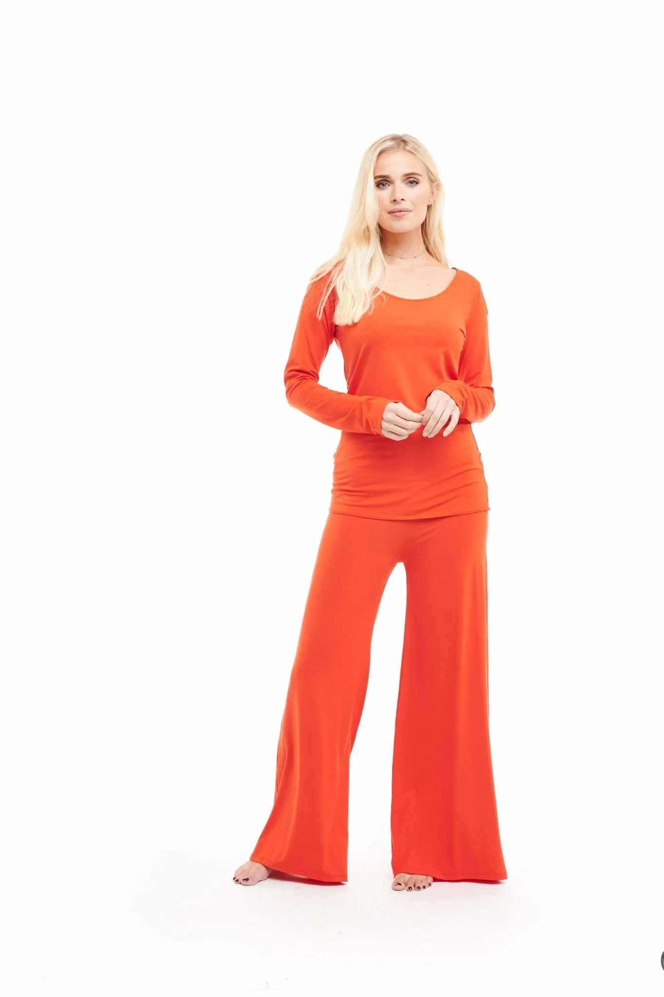 PALAZZO PANTS SPICY ORANGE