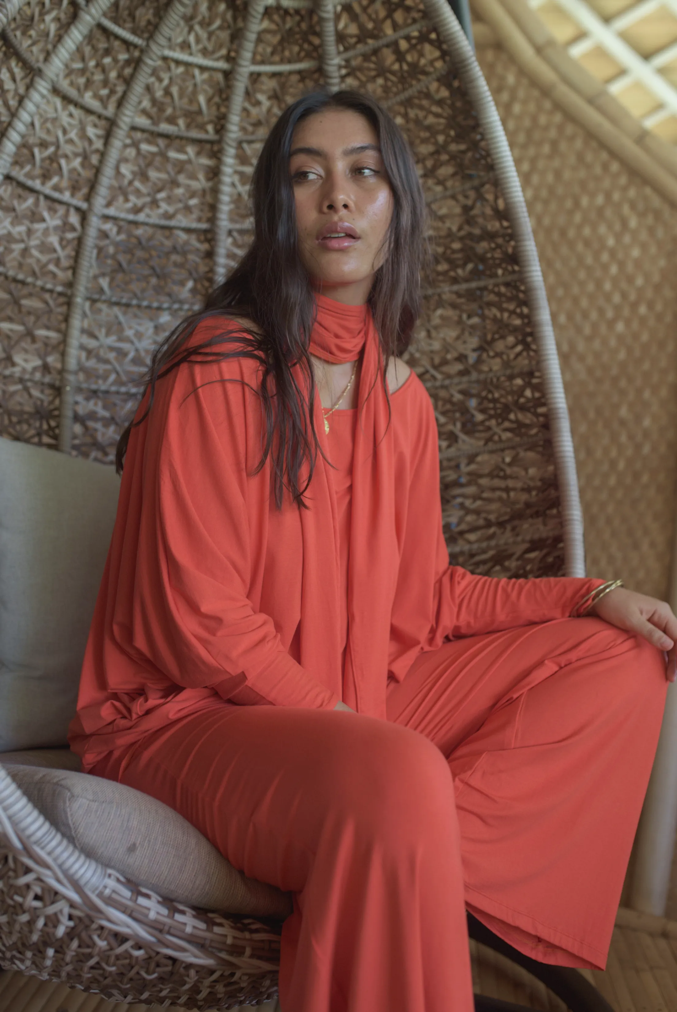 PALAZZO PANTS SPICY ORANGE