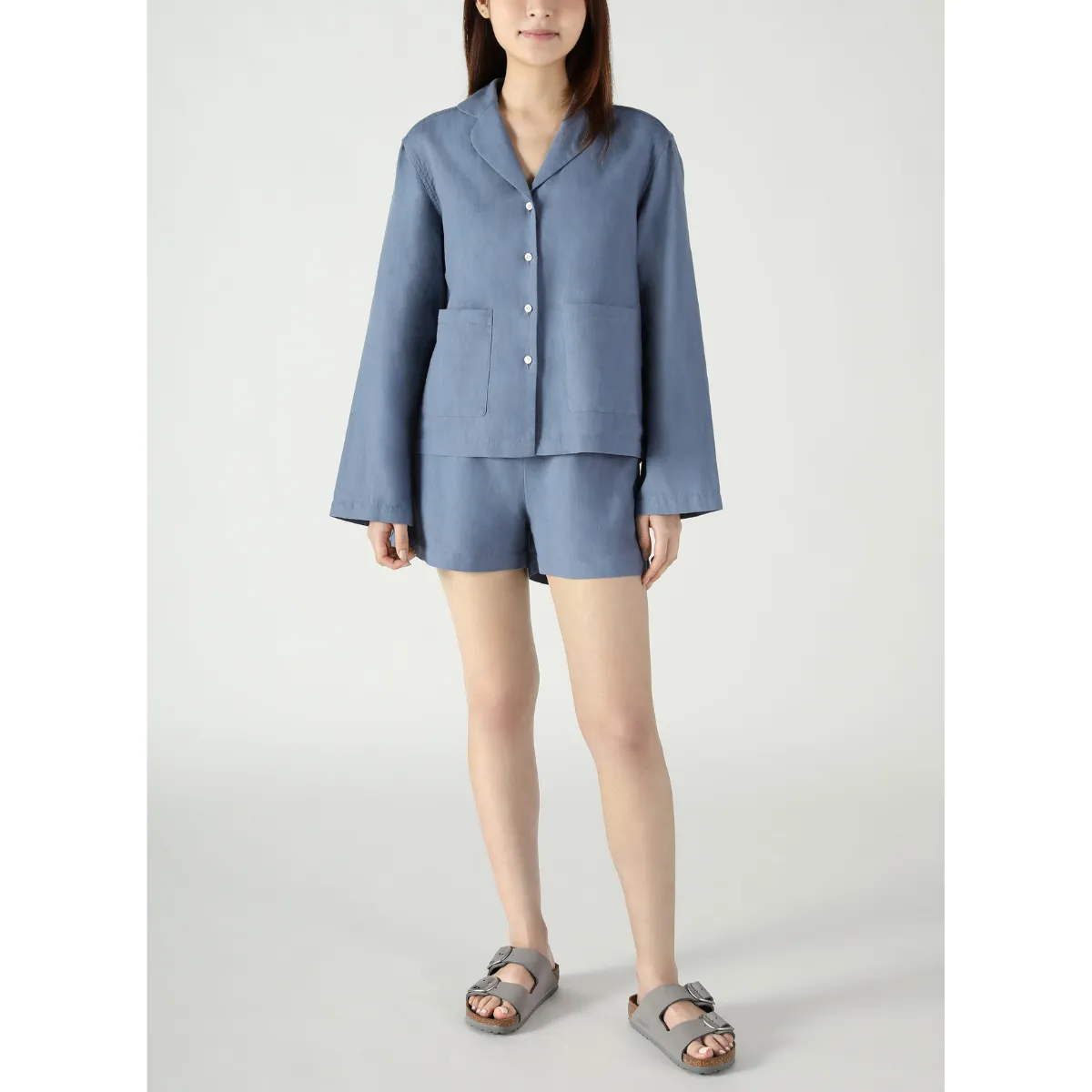 Patch Pocket Pyjama Set Flint Stone