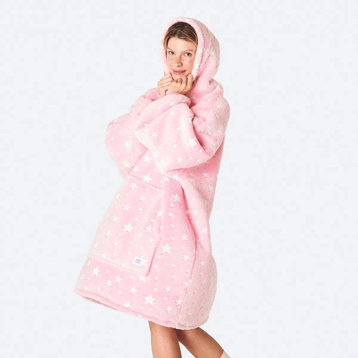 Pink Stars HappyHoodie