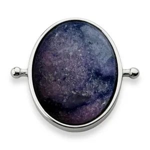 Purple Jade Oval Crystal Element