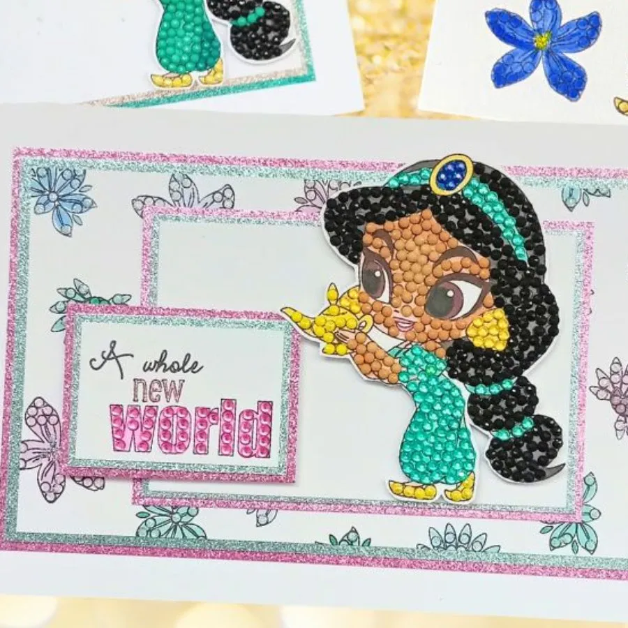 "Jasmine" Crystal Art A6 Stamp Set