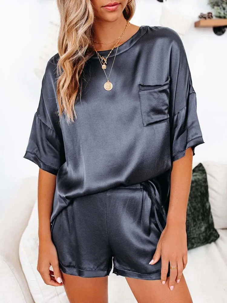 Satin Pj Set