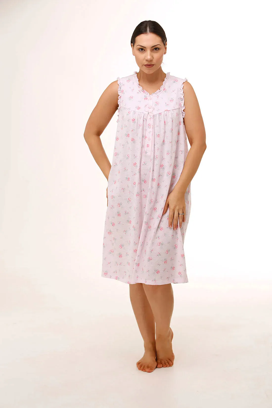 Sleeveless Carnation Nightie