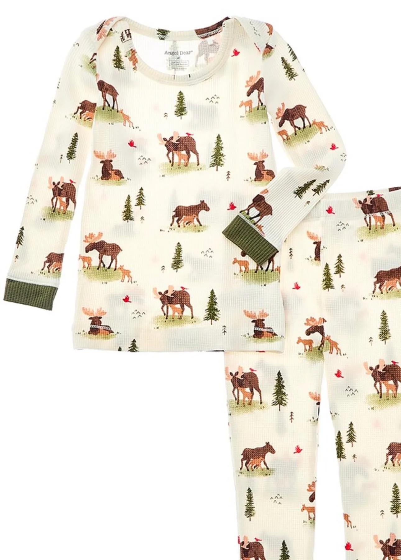Thermal Pajama Set Moose
