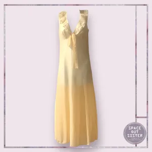 Vintage Ruffle V Neck Nightdress